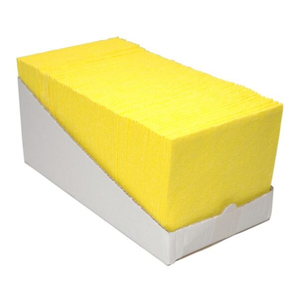 Sopdoek geel 140 gram, dispenserdoos 65 stuks