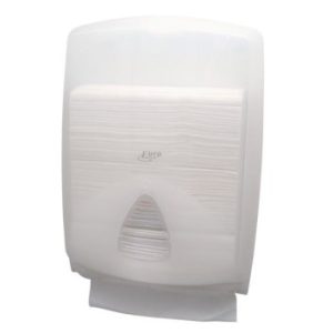 Dispenser gevouwen handdoeken PQ Maxi kunststof wit voor 500