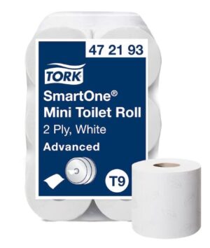 Tork SmartOne® Mini Toiletpapier Wit T9, 12x620 vellen