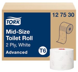 Tork Mid-size Toiletpapier Wit Advanced 2-laags T6, 27x100m