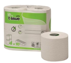 E-Tissue tradioneel toiletpapier, 2lgs, 400vel, 15x4 rol
