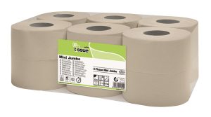 E-Tissue mini jumbo toiletpapier, 2lgs, 150 meter, 12 rollen