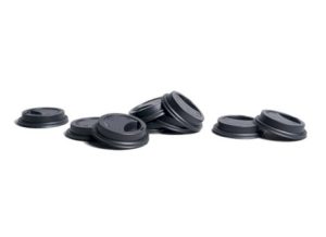 Deksel, 8 oz, zwart, 80mm, tbv kb 230/240cc, 50 stuks