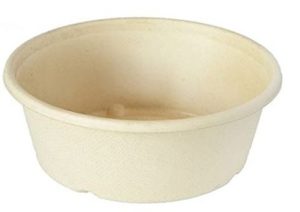 Duni bagasse bowl, 1200ml, bruin, 160 stuks