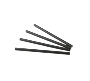 Cocktailrietje papier (FSC) zwart,Ø 8 mm / 15cm, per 200