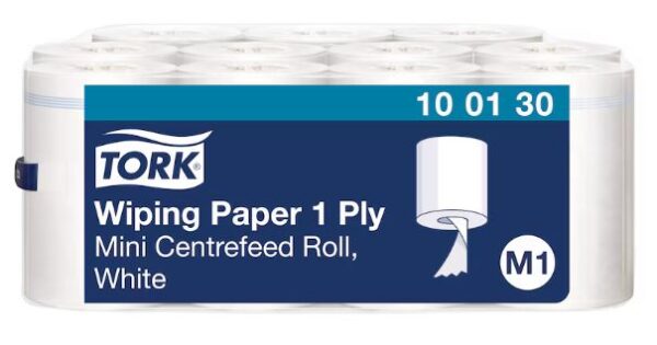 Tork Wiping Poetspapier Mini Rol Wit M1, 11x120m