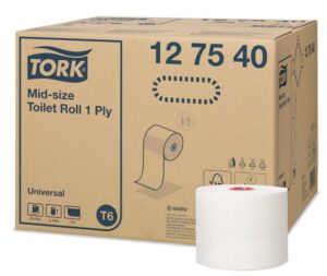 Tork Mid-size Toiletpapier Wit Universal 1-laags T6, 27x135m