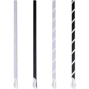 Lepelrietje papier (FSC), Ø8mm / 23cm, per 1200st