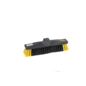 Zaalveger safe brush, combi polyester 30 cm, zwart/geel