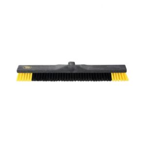 Zaalveger safe brush, combi polyester 60 cm, zwart/geel