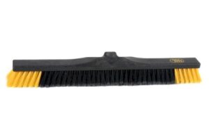 Zaalveger safe brush, combi polyester 60 cm, zwart/geel