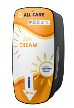 RVS/Kunststof Zonnebranddispenser tbv 800 ml POUCH