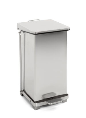 Industriële Pedaalemmer 45 ltr, mat RVS