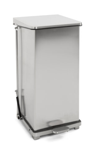 Industriële Pedaalemmer 90 ltr, mat RVS