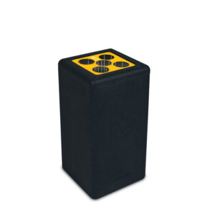 Circulaire Bekerbak BrickBin Cups 65 ltr, zwart/geel