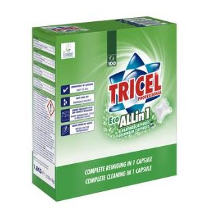 Tricel All-in-1 Vaatwascapsules, 100 stuks