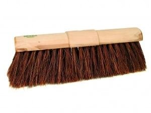 Gemeentebezem, bassine/riet, ronde kap, 45cm