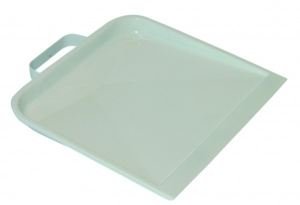 Stofblik Hollands model metaal met beugelgreep 22,5x25,5 cm