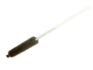 Radiatorborstel, zwart haar, flexibele steel, 85cm, per stuk