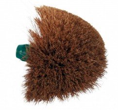 Ragebol met kokoshaar, passend op houten steel 24mm, per st.