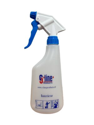 Sprayflacon opdruk interieur 650ml met Blauwe verstuiver