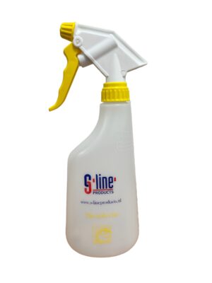 Sprayflacon opdruk desinfectie 650ml met Gele verstuiver
