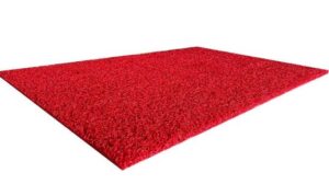 Spaghettimat, 1.20 breed x 2 meter lang, kleur rood