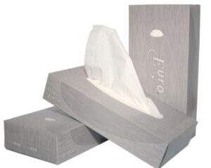 Euro Facial Tissues,21x21cm,1 doos=40 doosjes a 100 doekjes