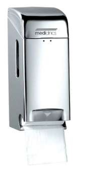 Mediclinics Toiletroldispenser, RVS hoogglans
