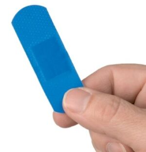 Sanaplast blauwe detecteerbare pleisters, 25x72 mm, box 100