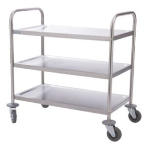 Serveerwagen Vogue RVS, 3 bladen, max:128KG, small