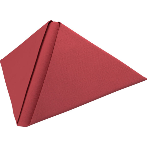 Dunilin servet, 40x40cm, 1/4 vouw, bordeaux, 12x45 stuks