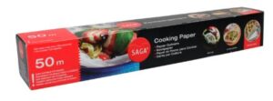 Bakplaatpapier wit, 38cm breed x 50m lang, per rol