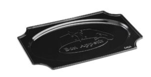 Cateringschaal, PS, 35x24cm, bon appetit, zwart, per 10 st