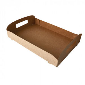 Draagtray, karton "pure" 4,5 cm x 45,7 cm x 30,7 cm bruin "1