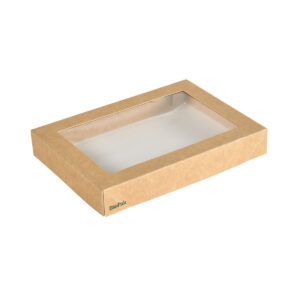 Duni Viking Brick Deksel 1100ml, 200x140x30mm, Brown, 300 st